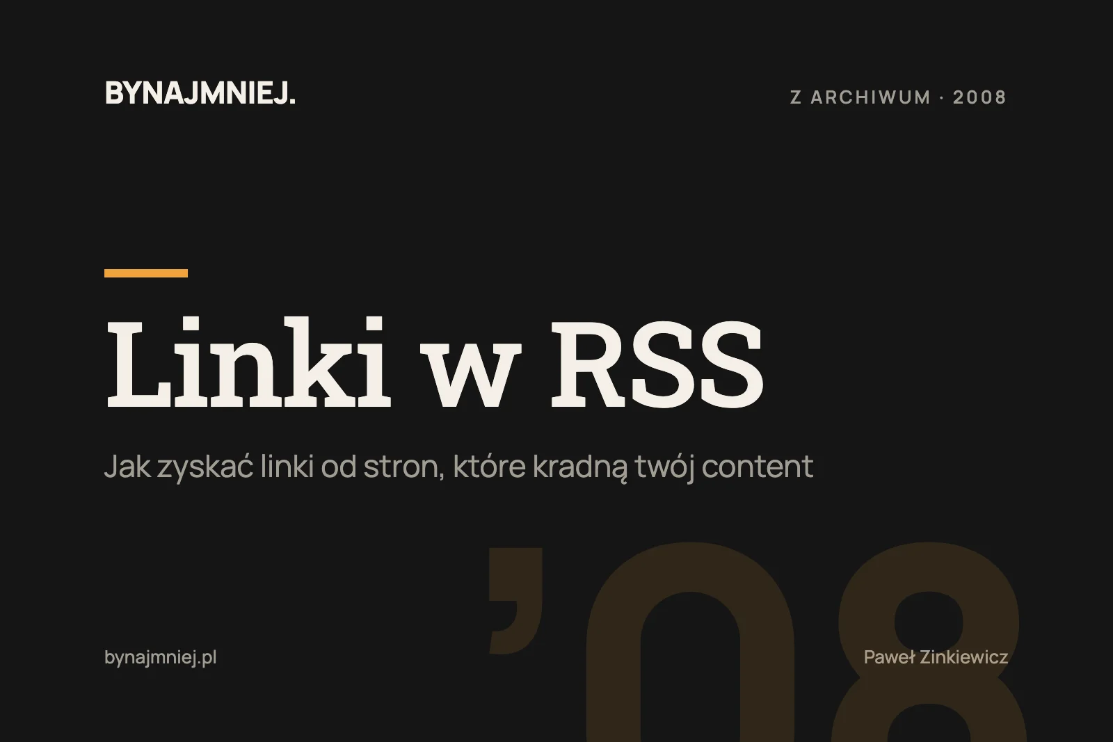 Linki w RSS