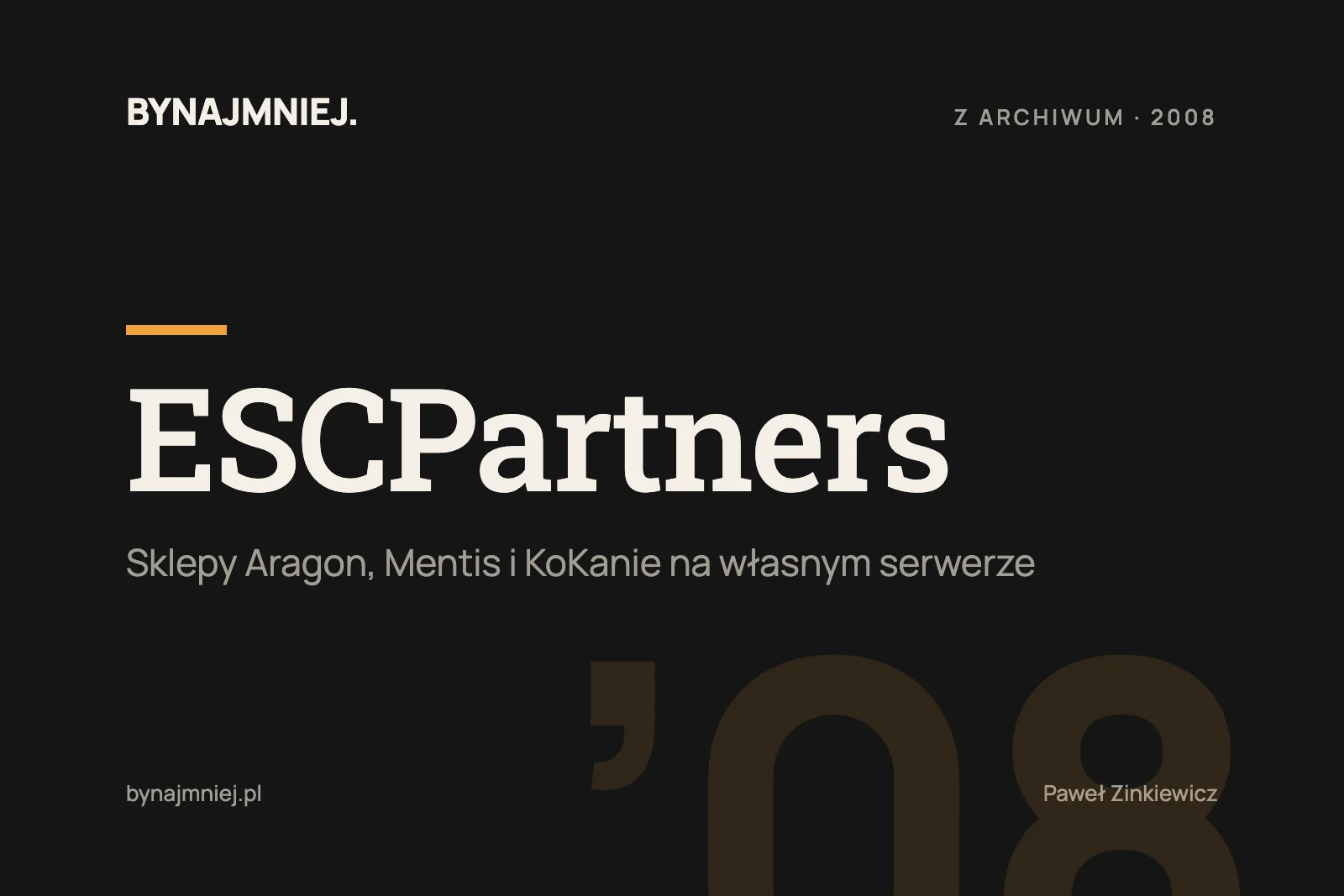 Program partnerski – ESCPartners