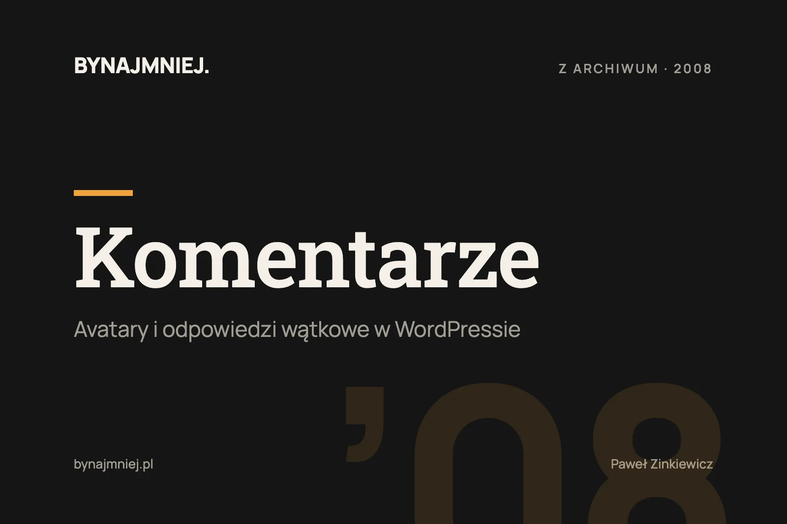 Usprawniamy i&nbsp;upiększamy komentarze na&nbsp;naszym blogu