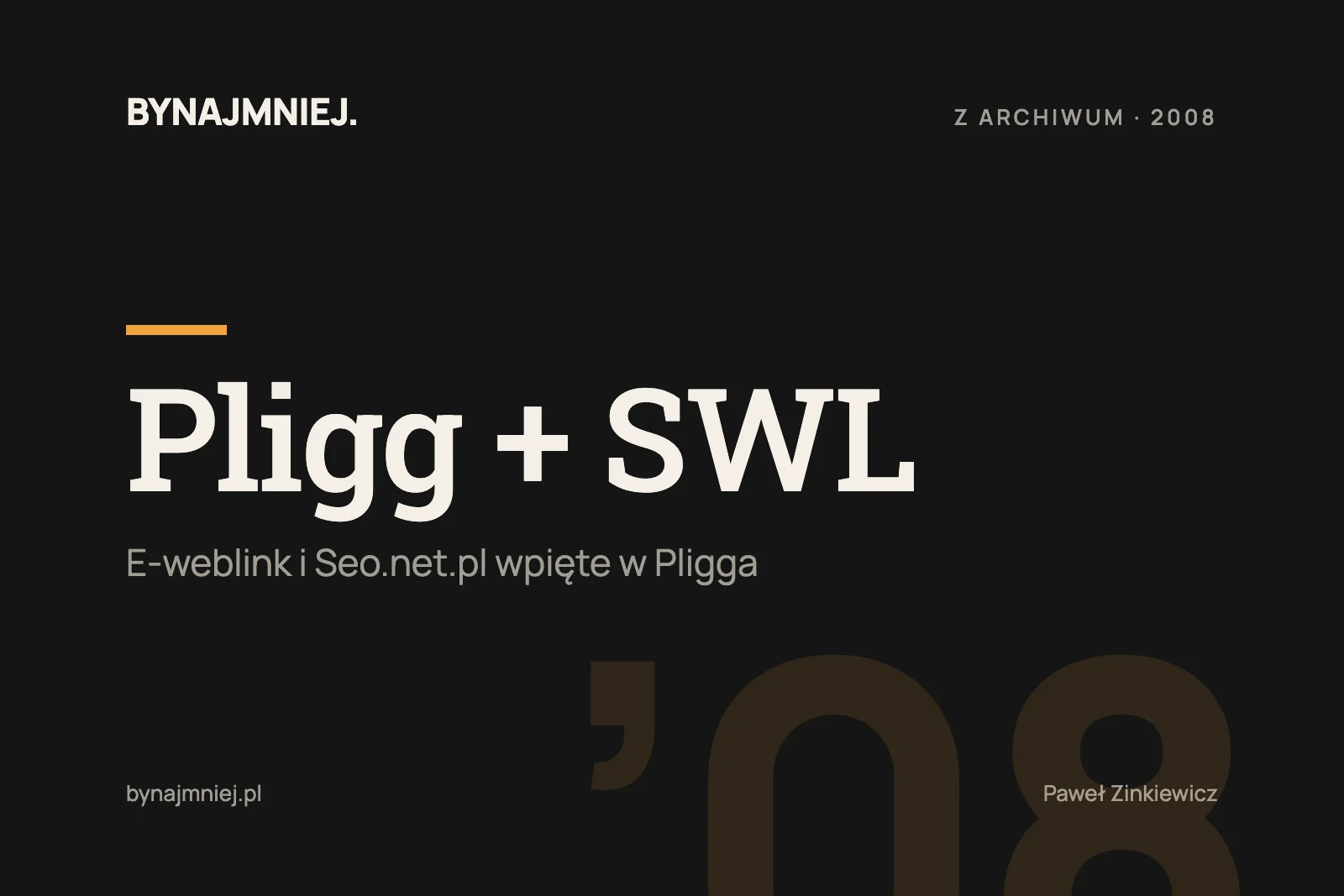 E-weblink i&nbsp;Seo.net.pl w&nbsp;pliggu