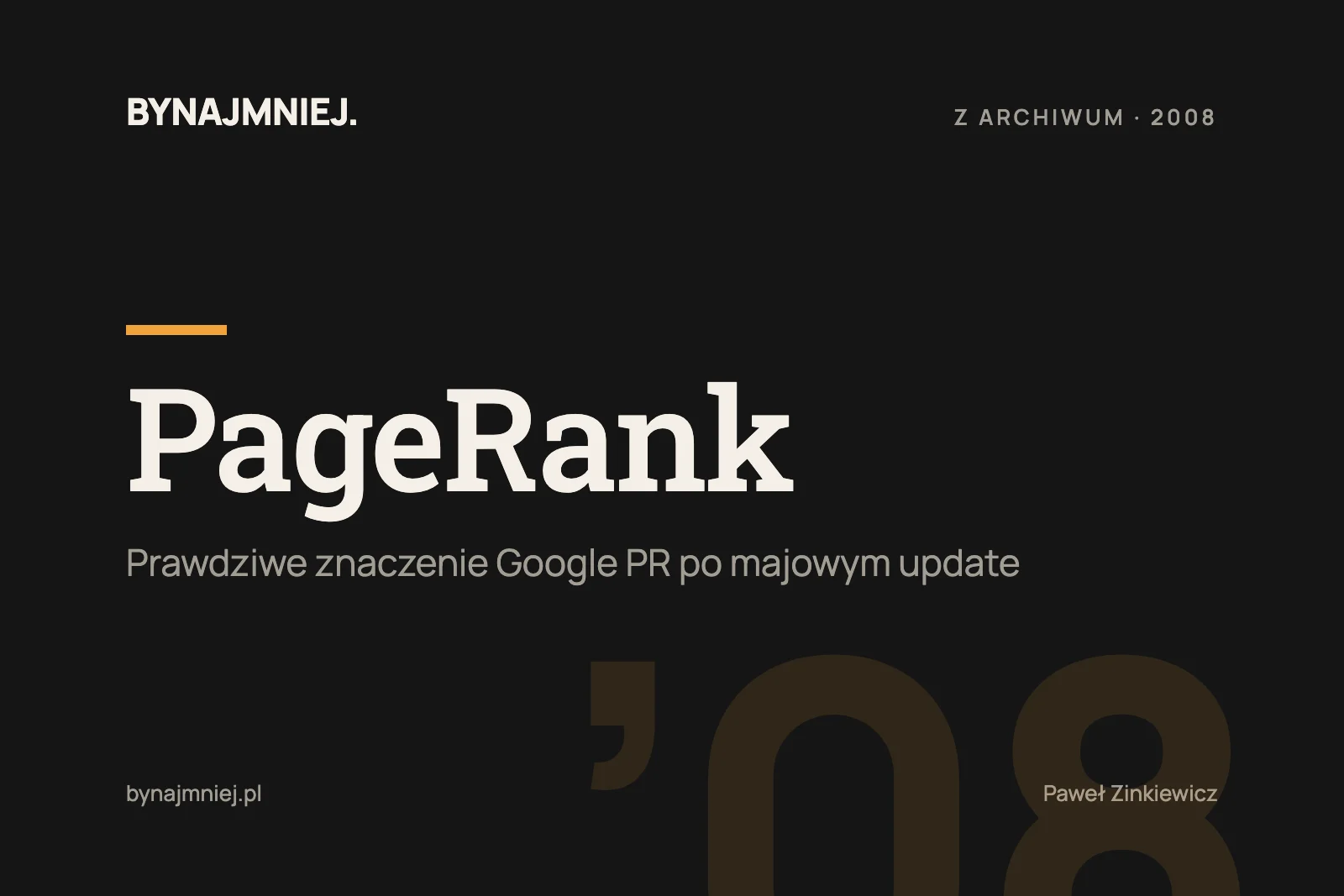Prawdziwe znaczenie Google PR
