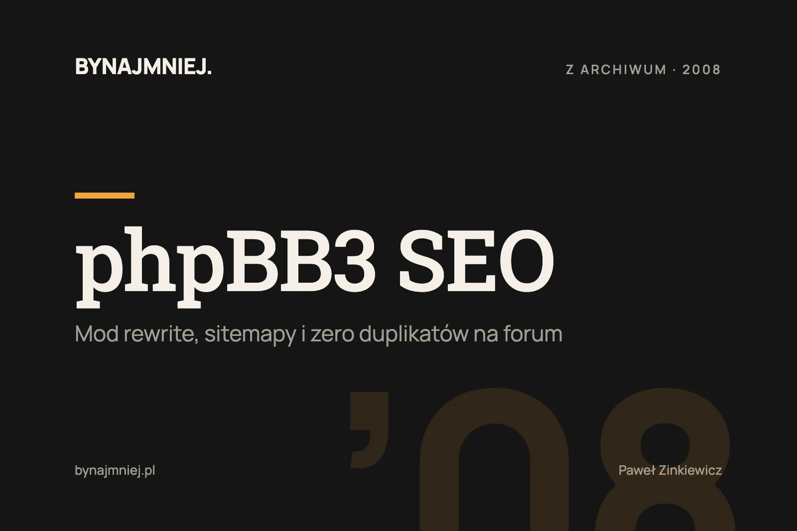 Love, Love, Love czyli phpBB3 SEO