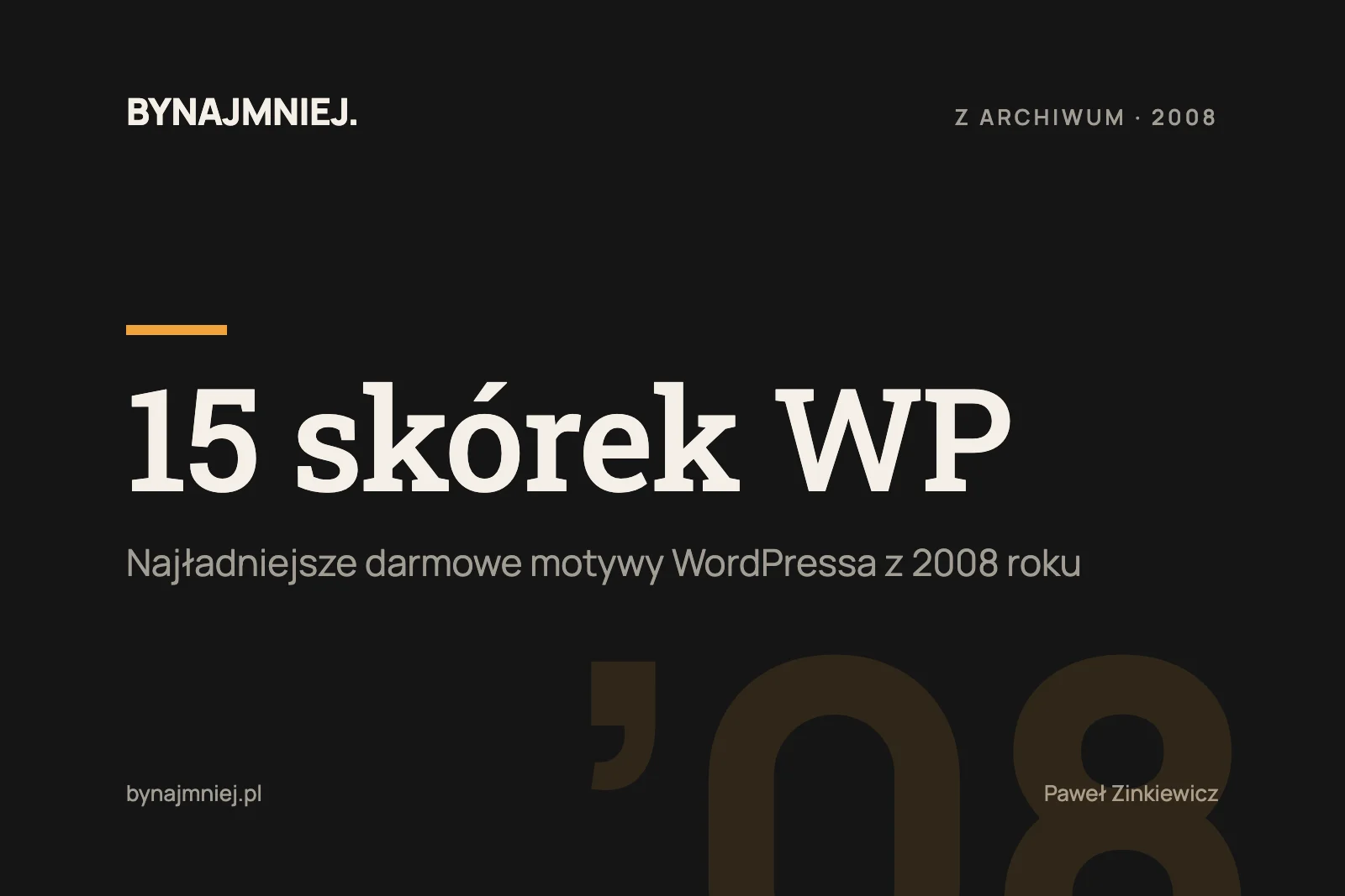15 darmowych skórek do&nbsp;WordPressa