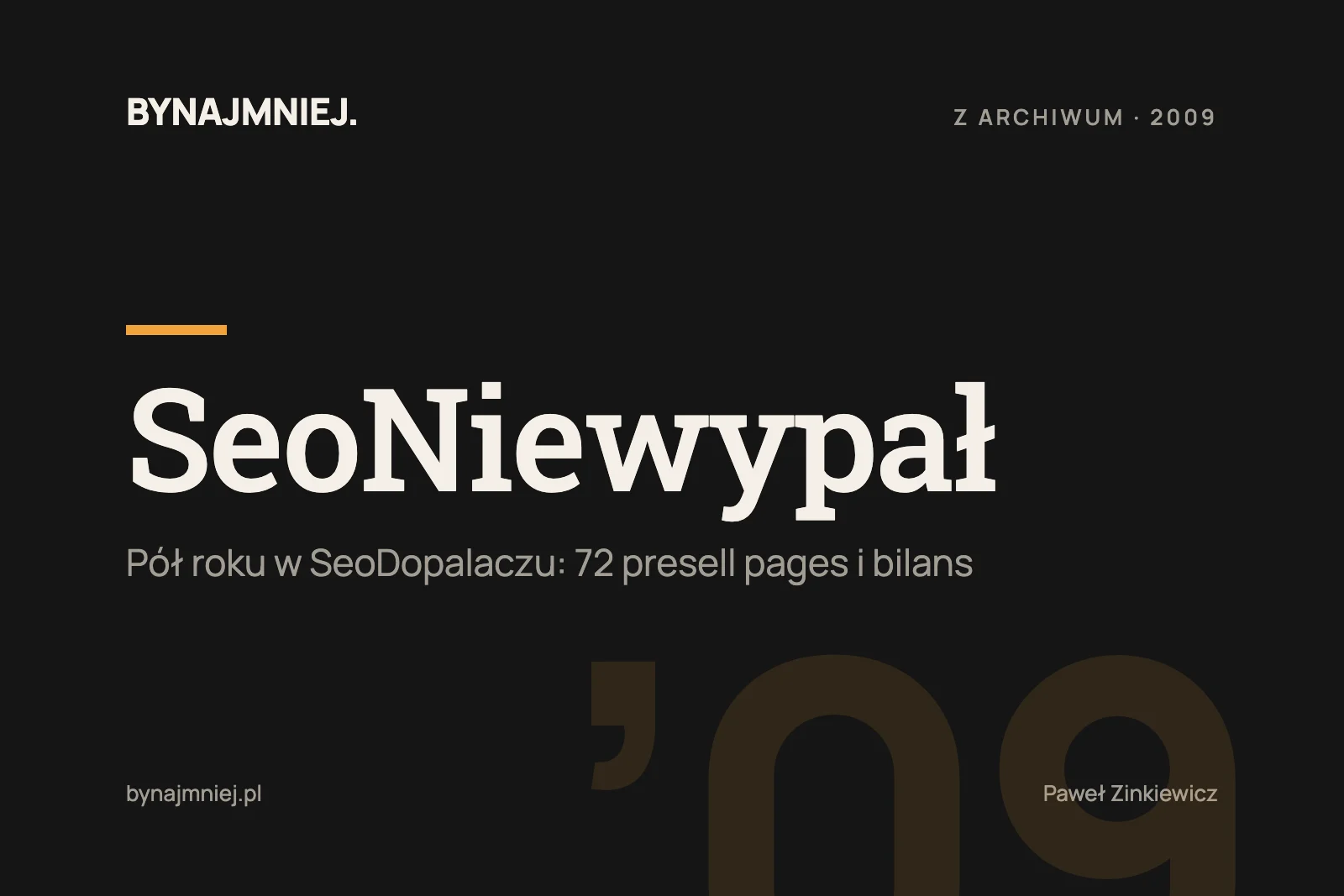 SeoNiewypał Jeża?