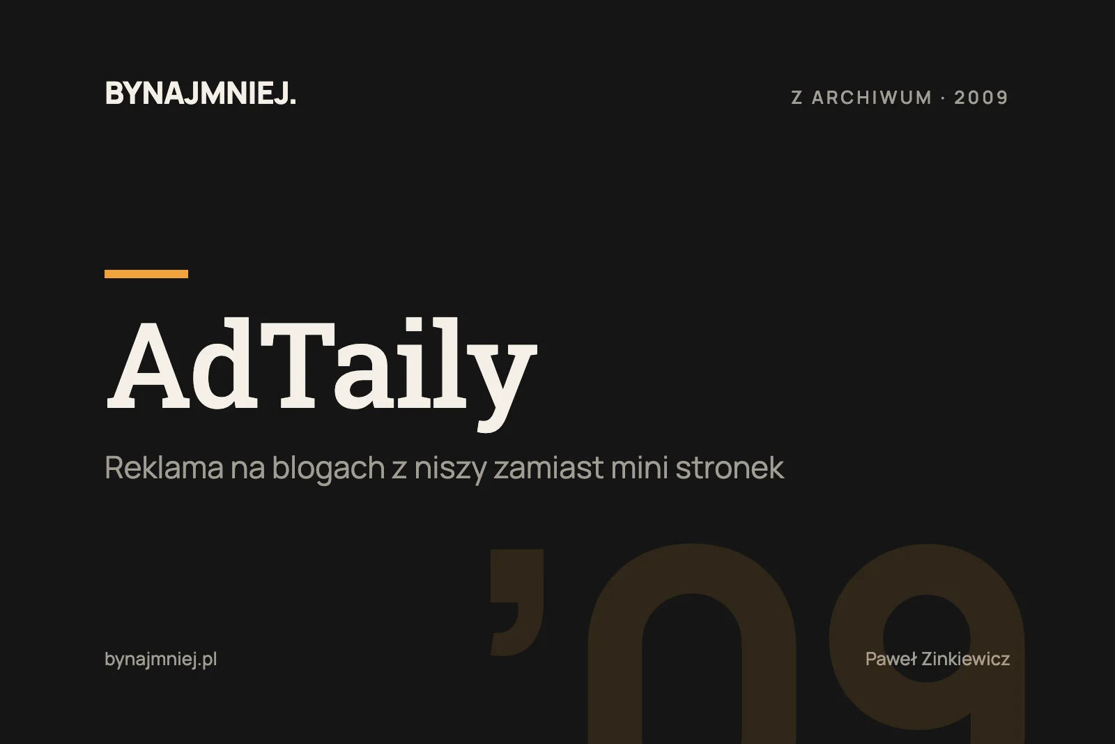 Promowanie programów partnerskich przez&nbsp;AdTaily