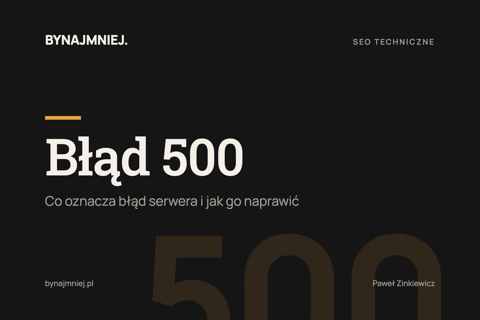 Błąd 500: co&nbsp;oznacza i&nbsp;jak go&nbsp;naprawić