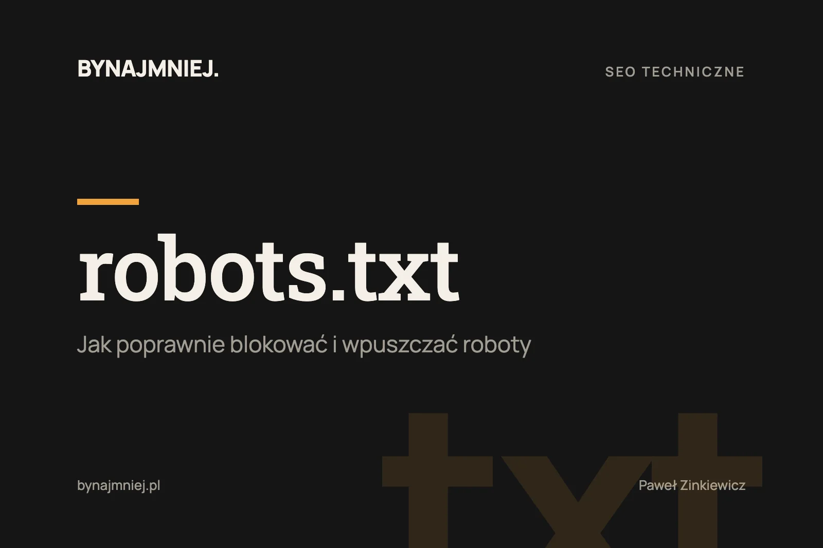 Robots.txt: jak go&nbsp;poprawnie używać